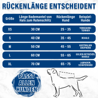 Hundebademantel mit Namen