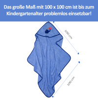 Kapuzenhandtuch Elefant Geburtstag, 100x100