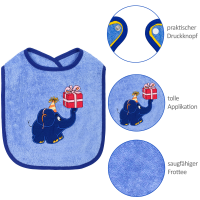 L&auml;tzchen Elefant Geschenk, blau