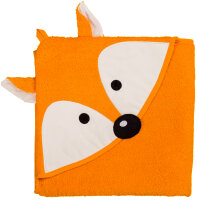 Kapuzenhandtuch Fuchs orange, 100 x 100