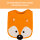 Lätzchen Fuchs orange, 24 x 24