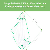 Kapuzenhandtuch Raupe Nimmersatt, 100 x 100