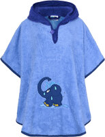 Badeponcho Blauer Elefant