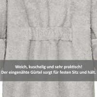 Bademantel Wolke, grau