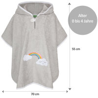 Badeponcho Regenbogen