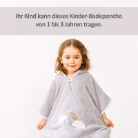 Badeponcho Regenbogen