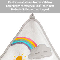 Kapuzenhandtuch Wolke, weiss, 100 x 100