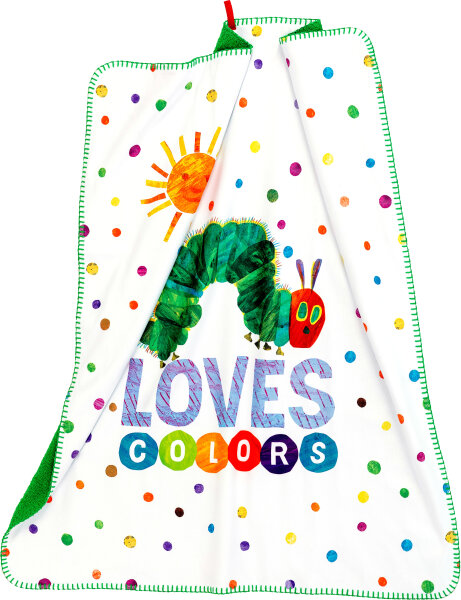 Decke Raupe Nimmersatt Dots, 75 x 90