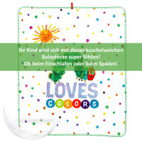 Decke Raupe Nimmersatt Dots, 75 x 90