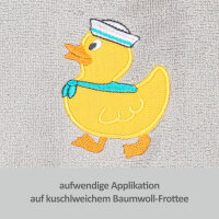 Lätzchen Enten, hellgrau