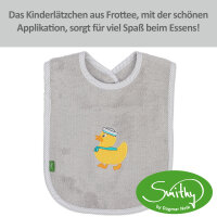 Lätzchen Enten, hellgrau