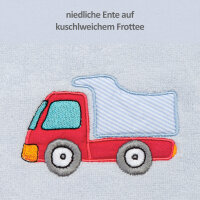 Handtuch Laster, blau, 50 x 100 cm