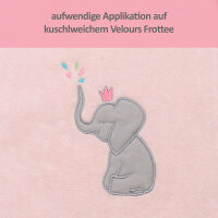 Handtuch Elefant, rosa, 50 x 100 cm