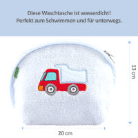 Waschtasche Laster, blau