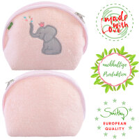 Waschtasche Elefant, rosa