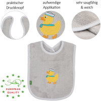 Set 3-tlg. ENTE Kapuzenhandtuch, Waschhandschuh, L&auml;tzchen