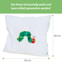 Kissenbezug Raupe Nimmersatt, 40 x 40
