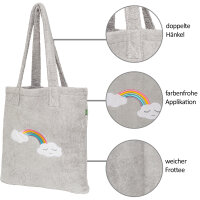 Tote Bag Wolke grau, 40x38