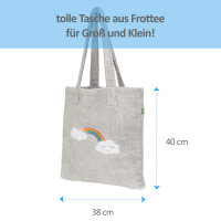 Tote Bag Wolke grau, 40x38