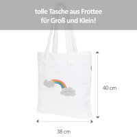 Tote Bag Wolke weiß, 40x38