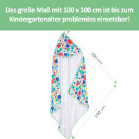 Kapuzenhandtuch Raupe Nimmersatt Druck