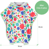Badeponcho Raupe Nimmersatt Druck