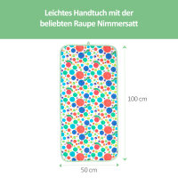Handtuch Raupe Nimmersatt Druck, 50 x 100
