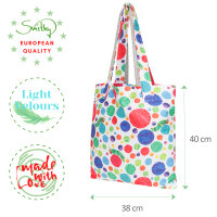 Tote Bag Raupe Nimmersatt Druck, 40 x 38