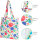 Tote Bag Raupe Nimmersatt Druck, 40 x 38