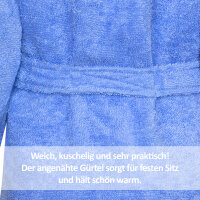 Bademantel mit dem blauen Elefanten 110/116