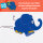 Handtuch Elefant, 50 x 100