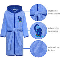 Bademantel mit dem blauen Elefanten 98/104