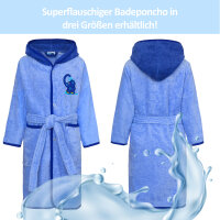 Bademantel mit dem blauen Elefanten 98/104