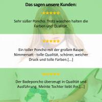 Badeponcho Raupe Nimmersatt