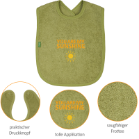 Lätzchen "sunshine", moos