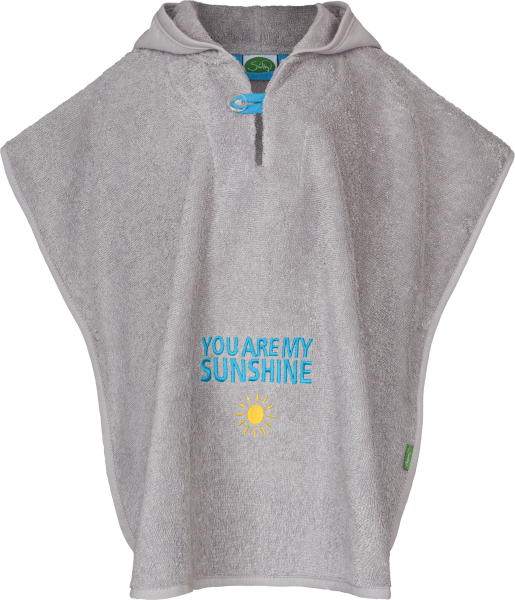 Badeponcho Sunshine grau
