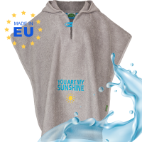 Badeponcho Sunshine grau