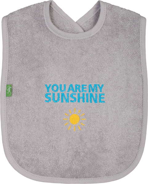 Lätzchen "sunshine", grau