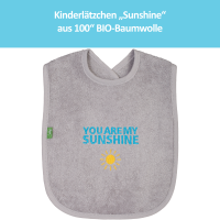 Lätzchen "sunshine", grau