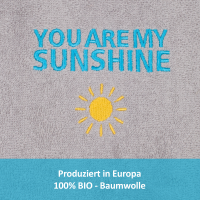 Lätzchen "sunshine", grau