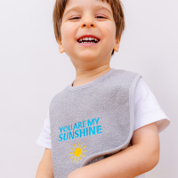 Lätzchen "sunshine", grau