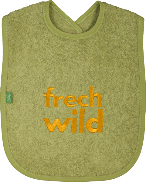 Lätzchen "wild frech", moos