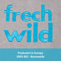 Lätzchen "wild & frech", grau