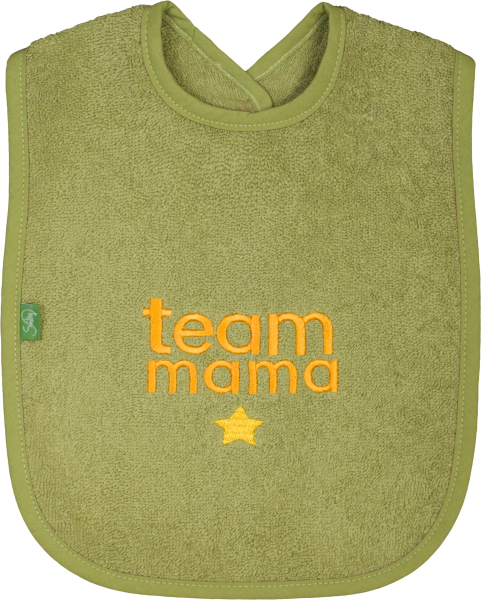 Lätzchen "team mama", moos