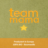 Lätzchen "team mama", moos