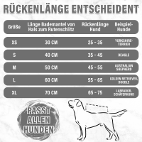 Hundebademantel grau